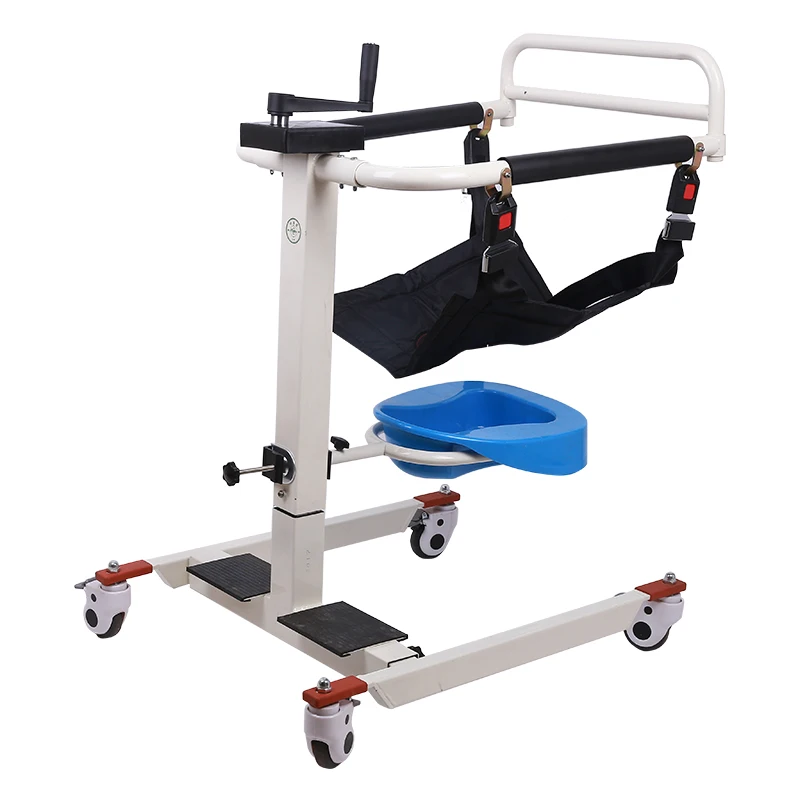 Multifunction High End Folding Lift transfer chair With Foot Steps For Patient