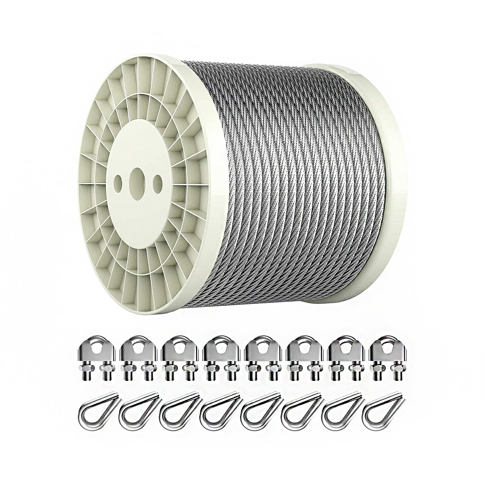 Наружная подвеска «сделай сам», 1,5 мм, 7x19, трос из нержавеющей стали