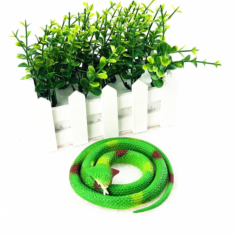 78 120CM Rain Forest Snakes Realistic Rubber Snakes Assorted Colorful Plastic Snakes for Boy and Girls Tricky Toys