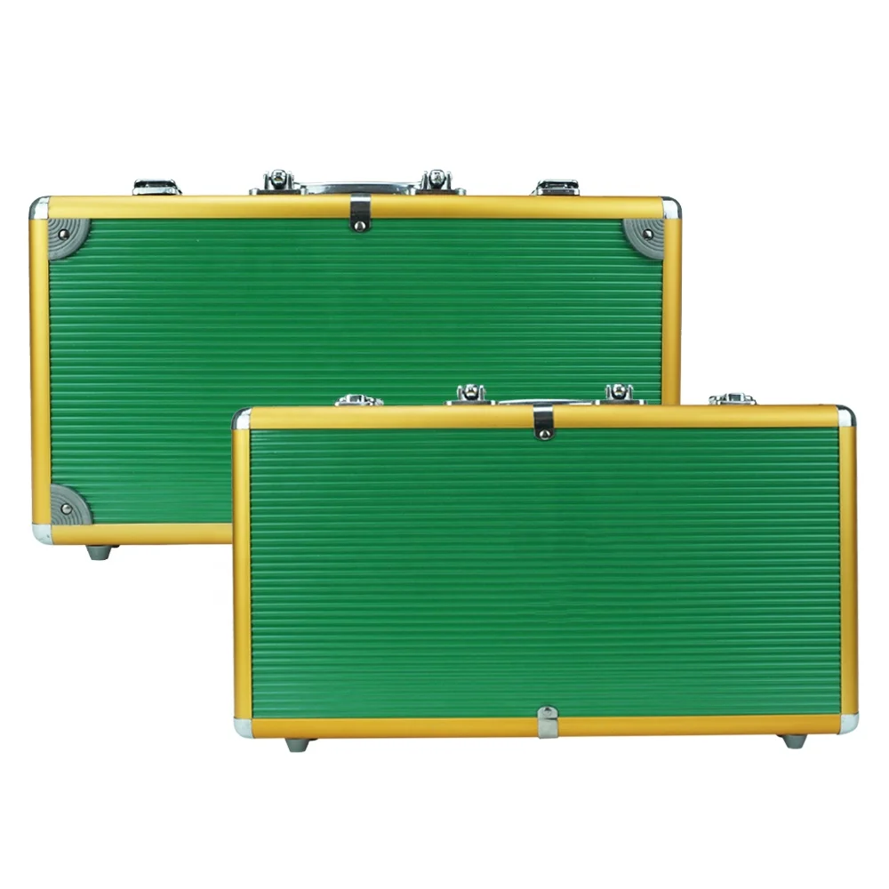 Factory Custom 300 Poker Chips Black Aluminum case Empty Box Without Poker Chips for Storage Poker Chips