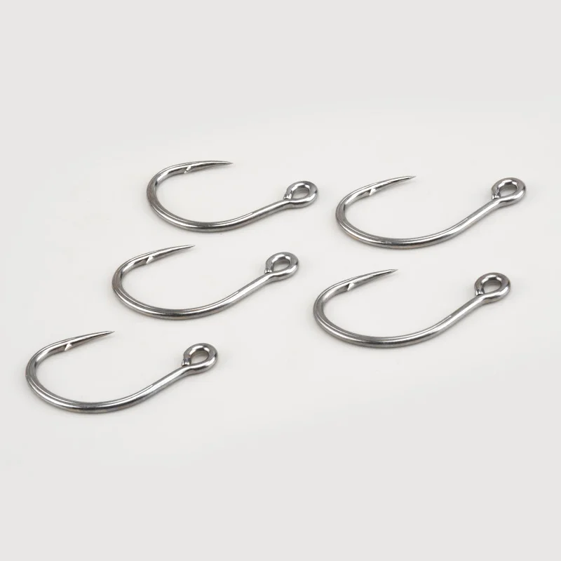 Mustad 10850-UN-TS  1/0 2/0 3/0 High Carbon Steel Large squid Bait fishing Assist slow fast Saltwater Jigging single fish Hooks