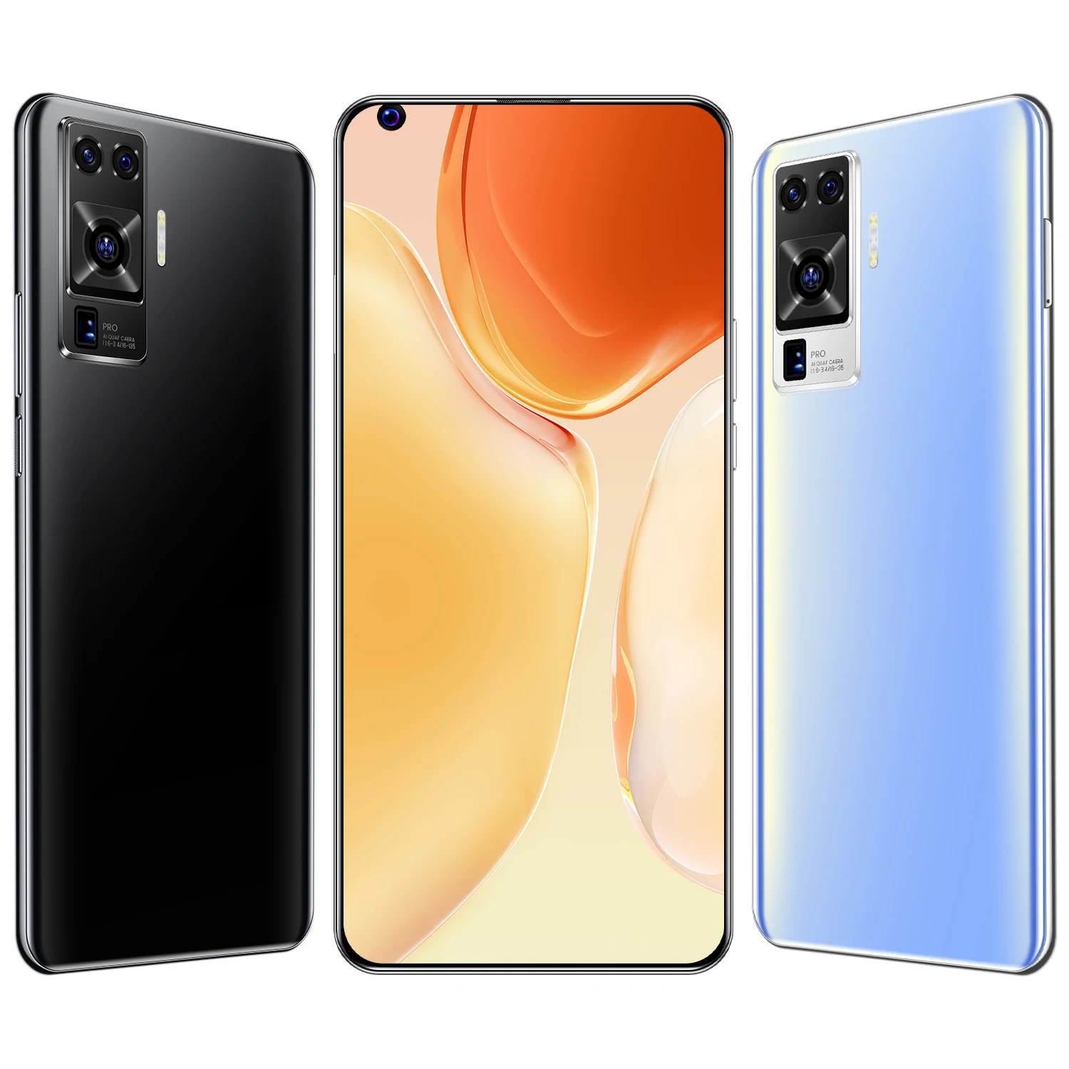 Phone X80Pro 7.3 inch Android Smartphones 16GB+512GB 10 Core 5G  Mobile Phones