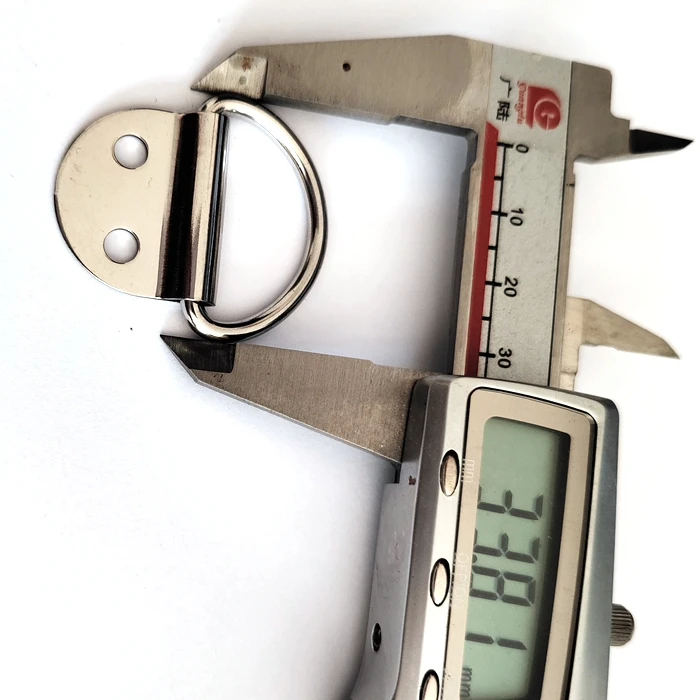 2 Hole D-Ring Stainless Steel D-Ring Truck Fixed Pull Ring