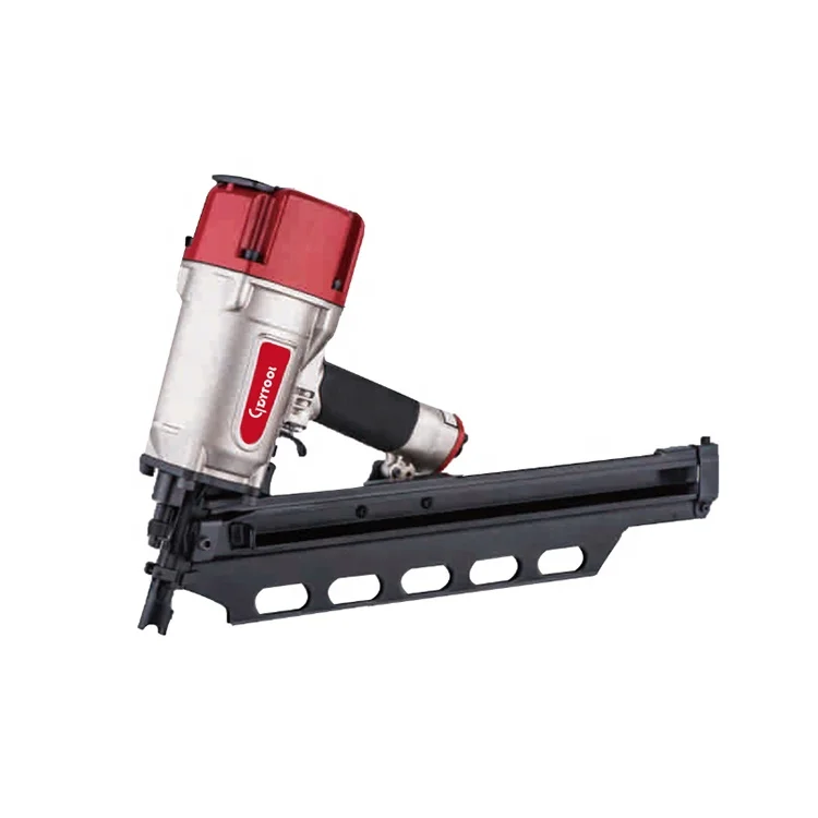 Professional Frame Nail Gun GDY-SRN9021L, 21 Degree Plastic Collated Strip long magazine Framing Nail Gun Pneumatic Frame Nailer