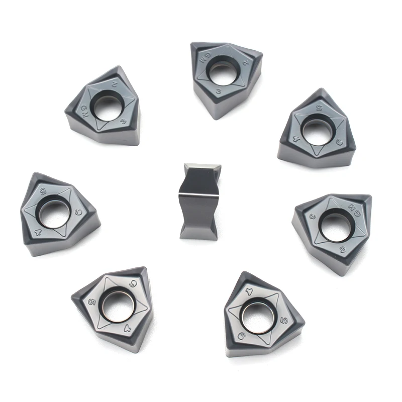 Indexable Cnc Lathe Blade WNMU080608EN-GM WNMU040304EN-R Fast Feed Carbide Milling Insert