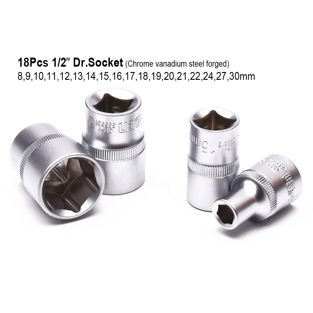 Harden Professional Chrome Vanadium Herramienta 77 Piece Household Germany Auto Hand Socket Tool Set Screwdriver