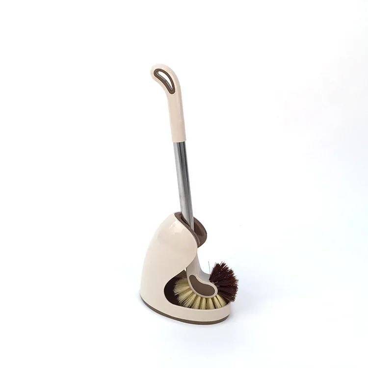 New design Amazon  cleaning China Wholesale OEM Customized   European Style Plastic Round Head Toilet Brush