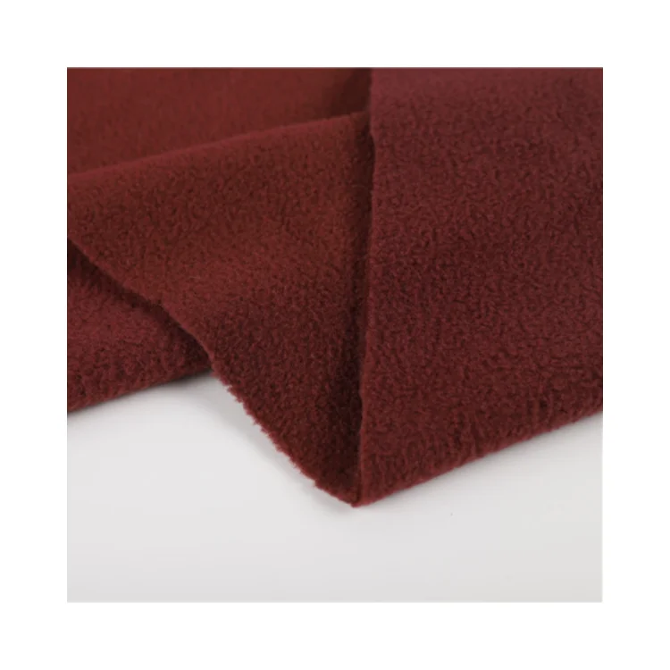100% polyester manufacturing double side fleece fabric polar fleece for sale