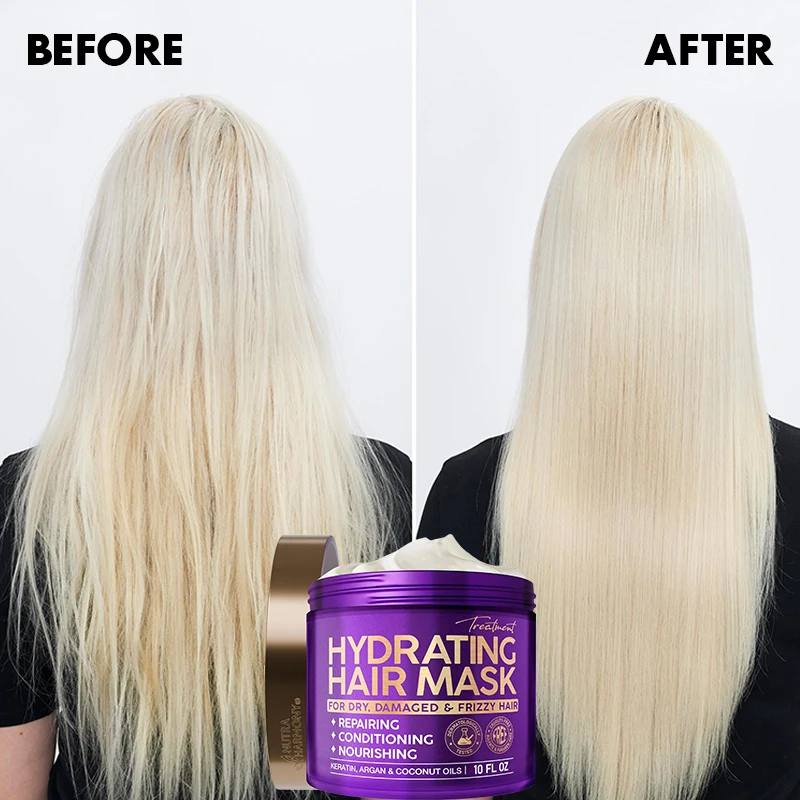 Private Label Pure Collagen Biotin Nourishing Conditioning Deep Repairing Hydrating Strengthens & Smooths  Deep Repair Hair Mask