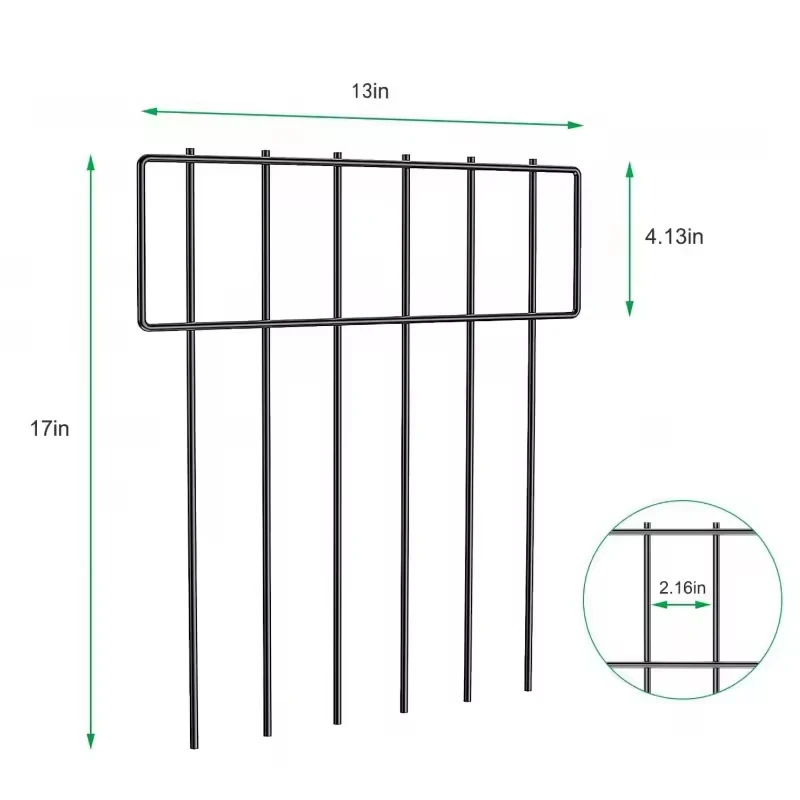 Hot sale Small/Medium Animal Adjustable Barrier Fence 17 in*20 Ft Underground Decorative Garden Fencing