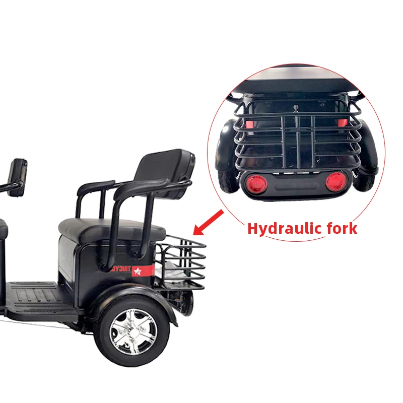 New Cars Tricycle Electric Scooter High Speed  Large Space Adults Three Wheel Electric Tricycle For Passenger