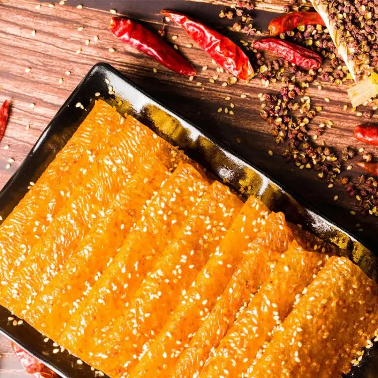 
Genji food OEM wholesale Chinese children spicy fast food, fine packaged snacks export food Chinese spicy soy snack 