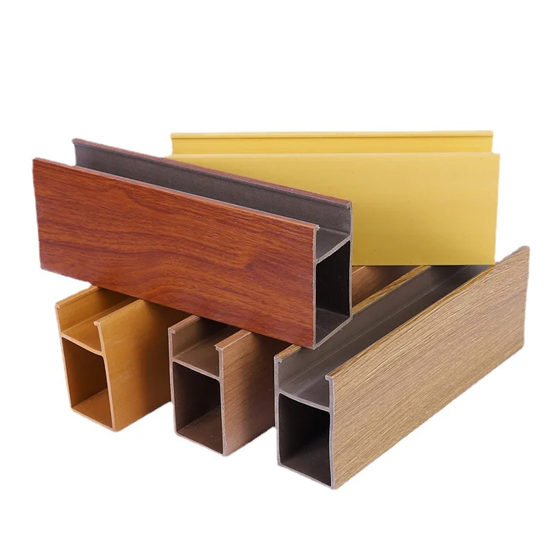 Waterproof WPC Ceiling pvc ceiling panels decoration Wood Square Designs Interior Decoration Ceiling