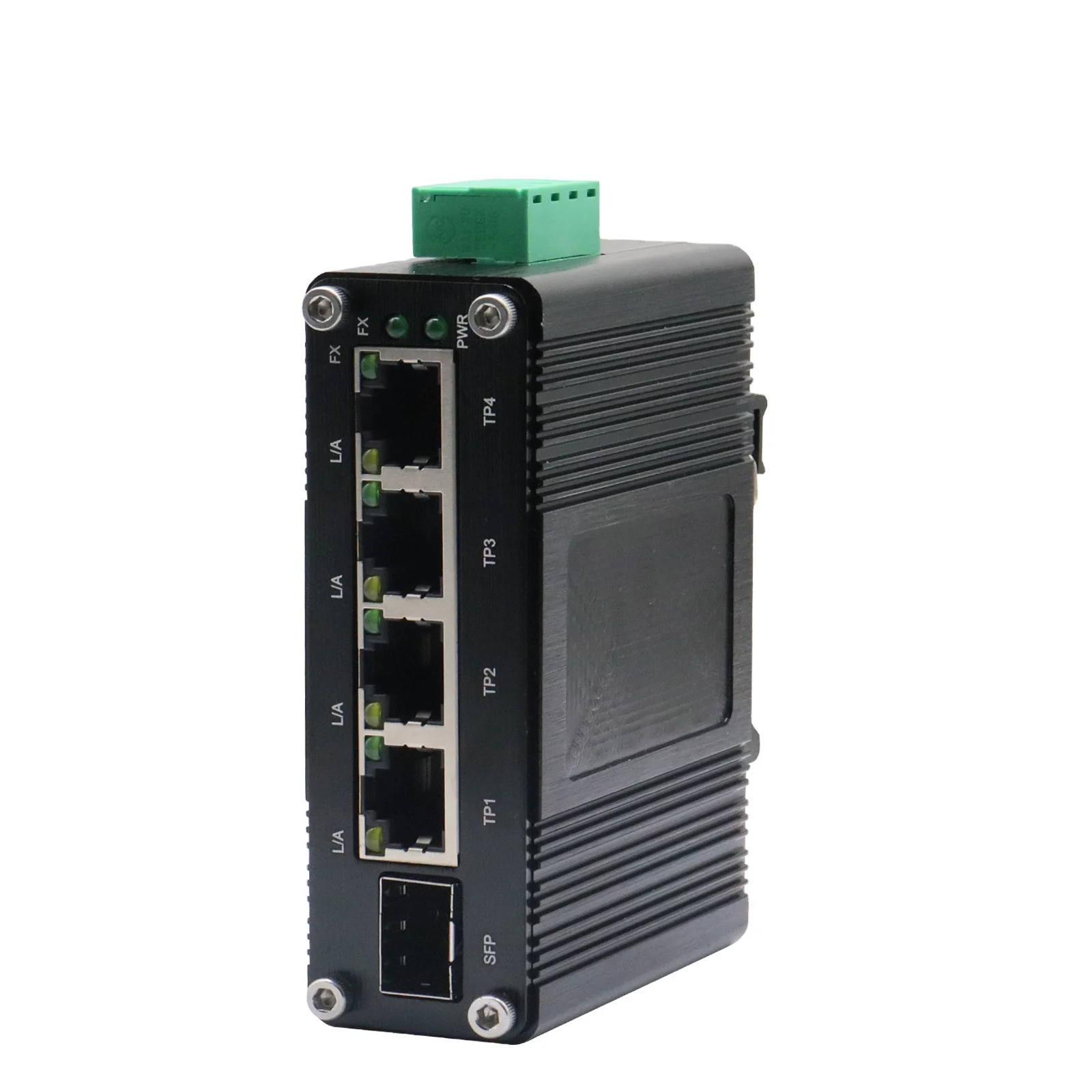Мини промышленный 4-портовый 10/100/1000T + 1-портовый 100/1000X SFP гигабитный коммутатор Ethernet