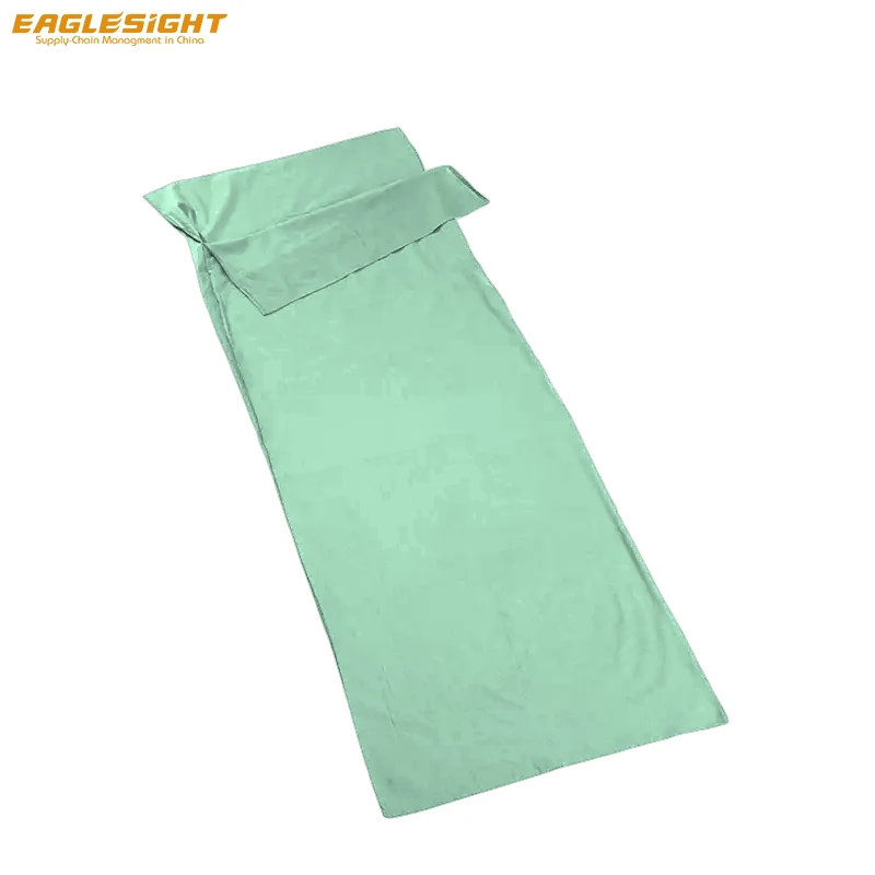 Ultra-Lightweight Mummy Style Extra Wide Polyester Cotton Sleeping Bag Liner Comfortable Adults Single Use-for Travel Hotel Stay