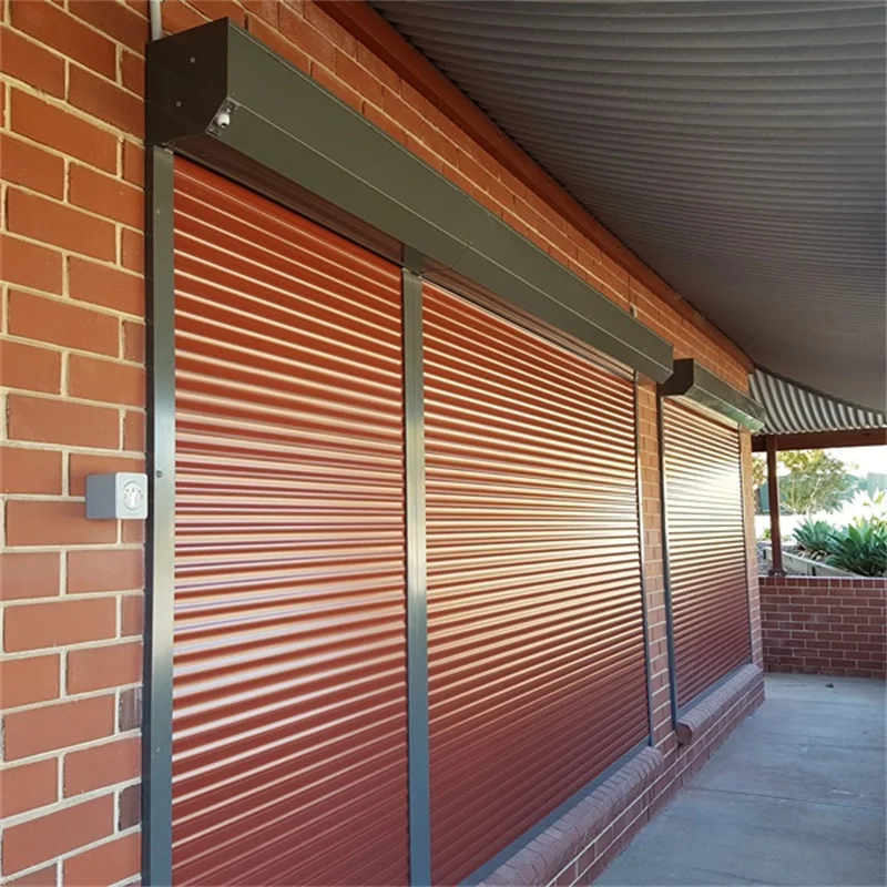 TOMA European Standard Motorized Aluminum Shutters Steel Roller Shutter with Rolling Pull Opening Method Porte Aluminum