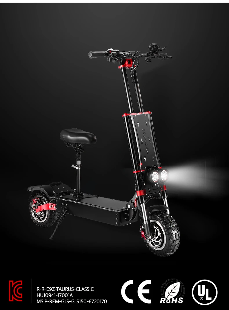 2021 Boyueda 5600w S4-13 Inch Fat Tire Self-balancing Electric Scooter for Adult