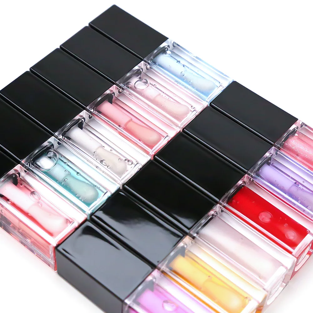 Oem Moisturizing Lip Oil Gloss Private Label 12 Colors Custom Fruit Cute Vegan Watermelon Lip Plumper Lipgloss Lip Tint