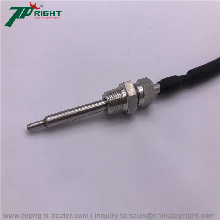 Customized size K type thermocouple temperature sensor in 3*19mm probe and end plug for cars