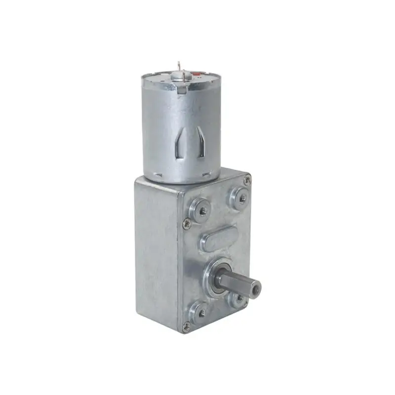 10RPM 40RPM Jgy370 High Torque Reducer Small Hollow Shaft Self-lock Engine 24V 12V Dc Micro Electric Drive Worm Gear Motor