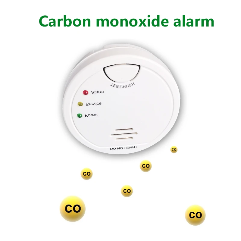 Manufacturer mini carbon monoxide detector alarm portable sensor wall-mounted carbon monoxide detector battery powered