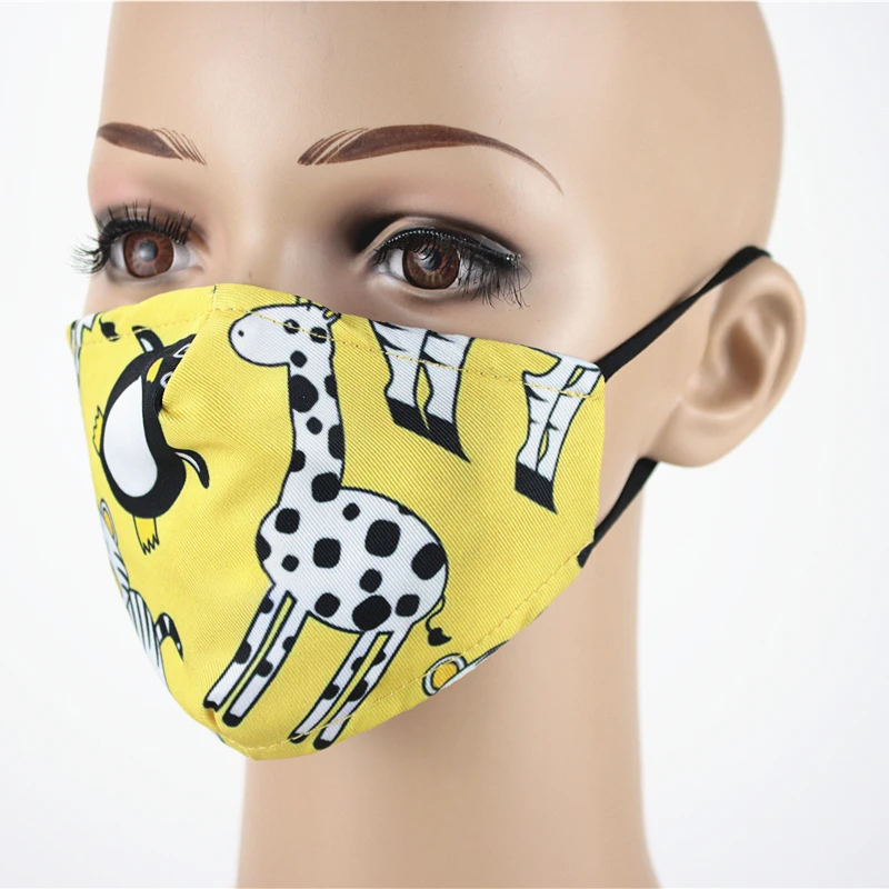 OEM 3D printed Washable Filter Adult Kids Halloween animal children Mask