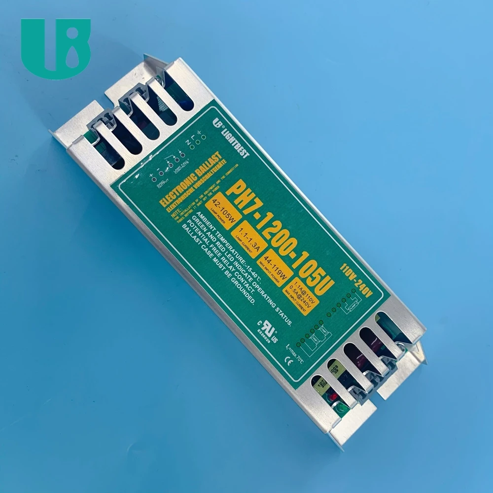 PH7 1200 105U Manufacturer 42w -105w gpha843t5l germicidal uvc amalgam lamp electronic ballast ce