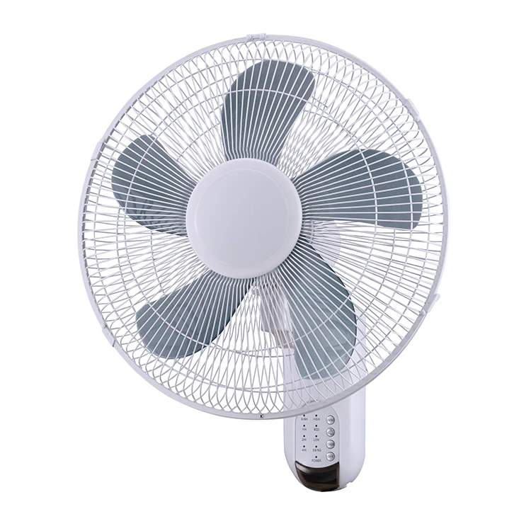 Adjustable 3 speed timer home bedroom kitchen mounted electric 16 inch wall fan with remote control