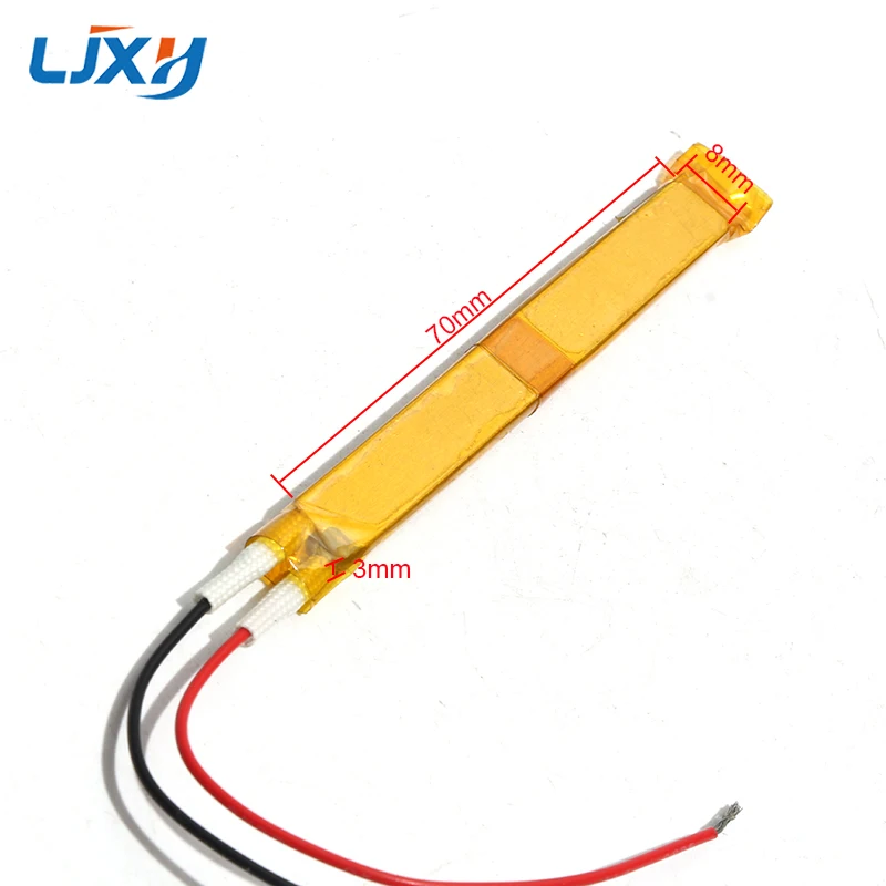 LJXH 2PCS 70x8x3mm Wrapped Insulating Film Type PTC Heating Components 80/270 Degrees Wattage 2/80W for Clothes Dryers