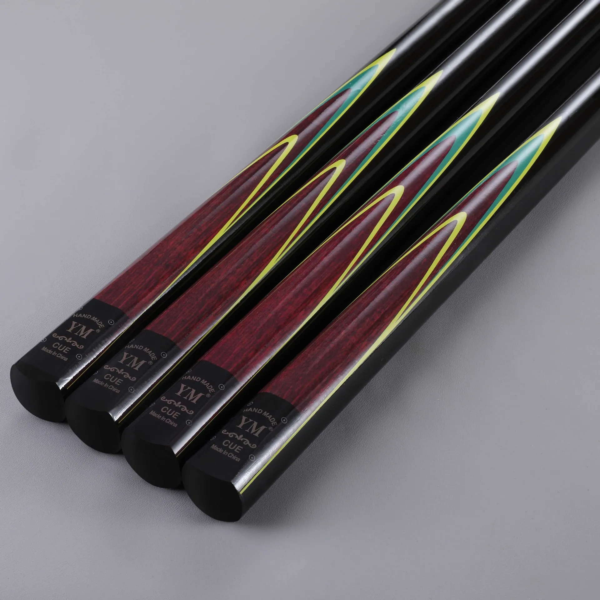 Billiard Cues Are Handmade 1/2 Water Mark Chinese-Style Black Tee Rod Snooker Cues Double-Section Handmade Water Mark
