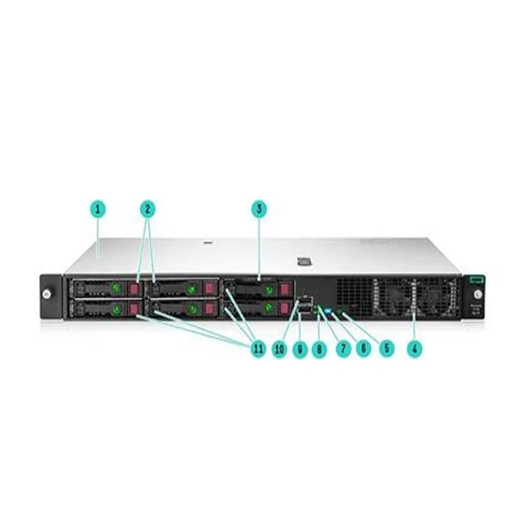 Cheap Server HPE  DL20 Gen10 E-2286G 1P 8GB-U S100i 2LFF-NHP 1T  290W PS 1U  Rack Server
