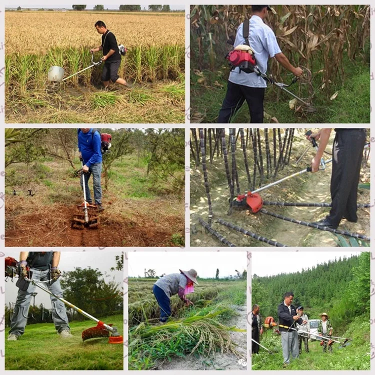 Gasoline Power Mini Farm Machinery Cultivator Tiller Weeder / Rotary Weeder / Hand Weeder