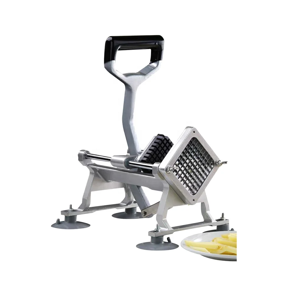 
Support OEM potato french fries cutter industrial vegetable choppers hand operated cutting machine 304 stainless steel knives 
