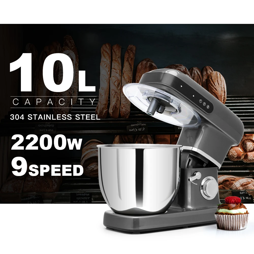 Cheftronic 10 л 2200 Вт бытовой кухонный миксер