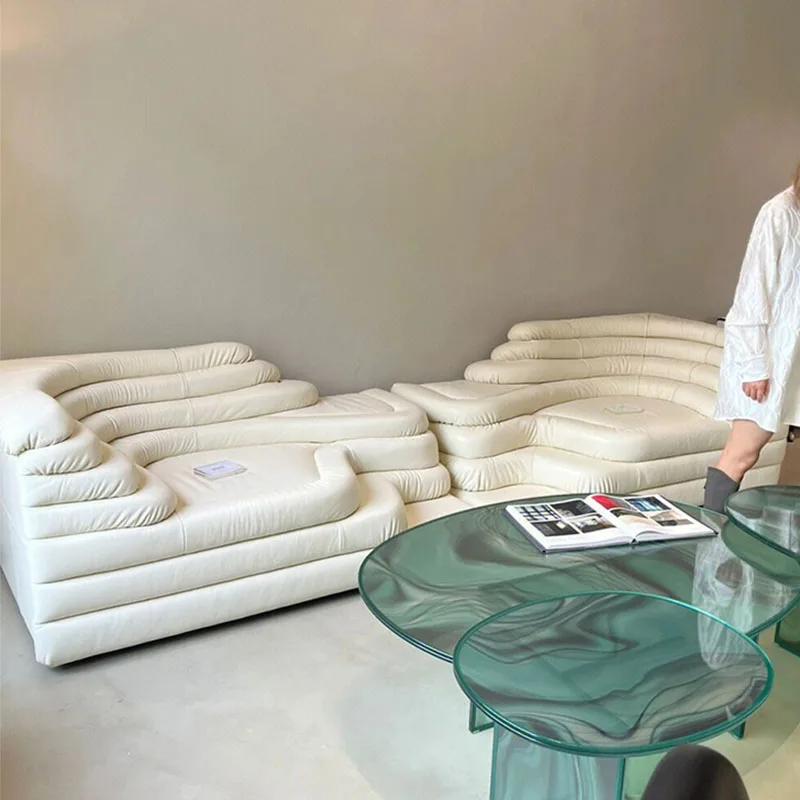 Modern luxury design Modular combination Living Room leather sofa set Home furniture design Ds 1025 De Sede Terrazza sofa