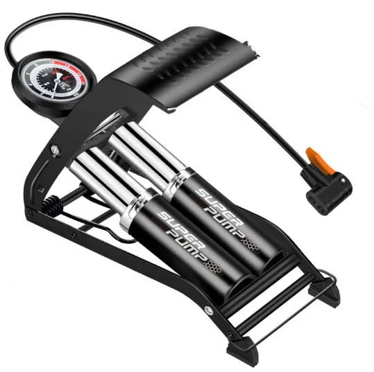 Bicycle Motorbike Pedal Inflatable Pump High Pressure Inflator foot pump