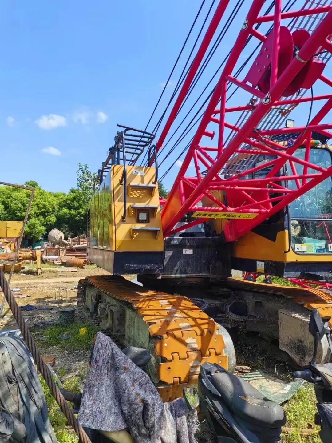 2021year Used machine Chinese brand SANY SCC600 60ton crawler crane  with freefall cheap  for sale