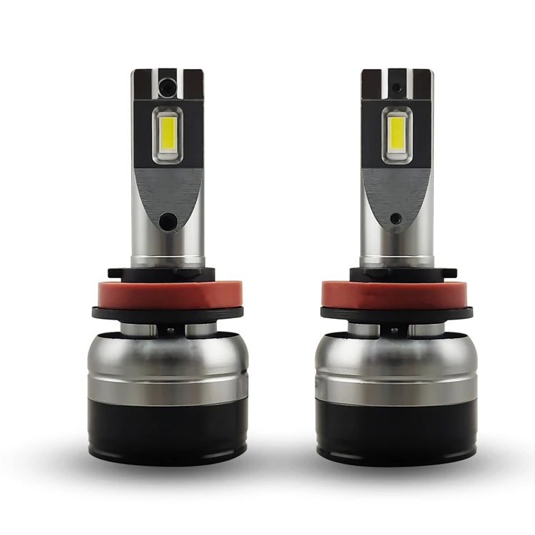 2*pieces Oem 80w Fanless Vehicle Mini H4 H1 H3 H7 9005 Hb3 9006 Truck Led Head Light Bulbs H11 16000lm H7 Led Headlight For Auto