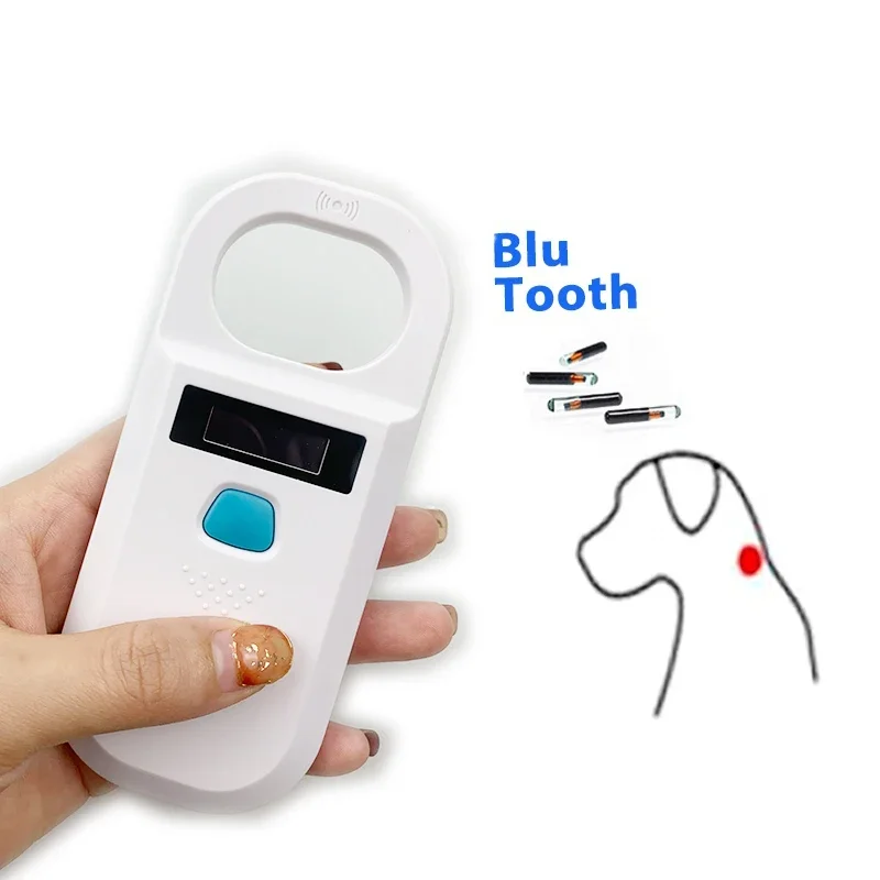 CMRFID 134.2khz 125khz handheld EMID FDX-B animal microchip cards reader rfid pet tag chip dog microchips reader scanner