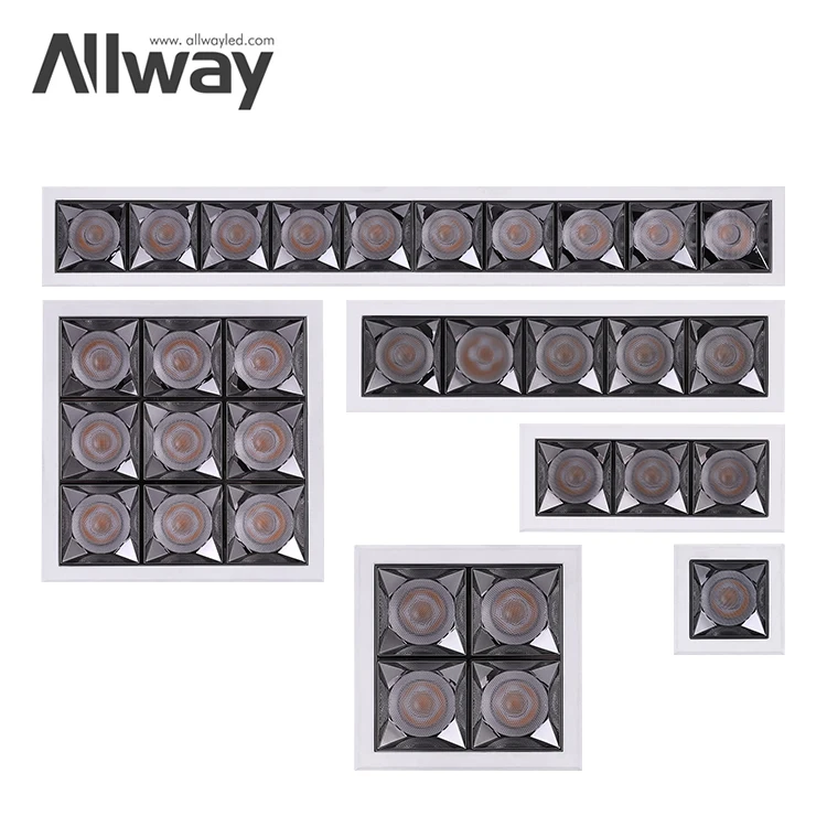 High Quality Commercial SMD Wall Washer Showroom Light Spot 20w Led recessed Linear Ceilings Downlight