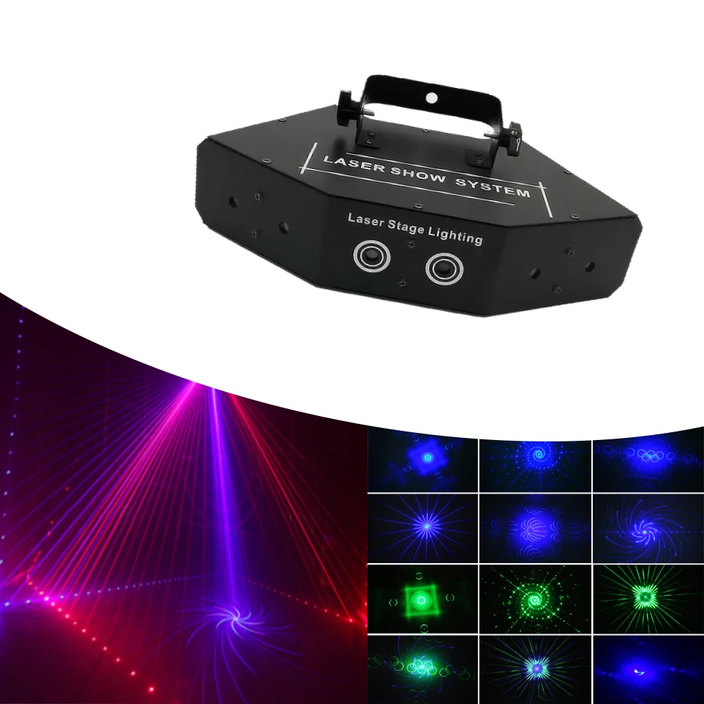 Hot Selling Aluminium 6 Eyes Fan Beam Laser Disco Lights for Wedding Bar Dj  Party Stage Lighting