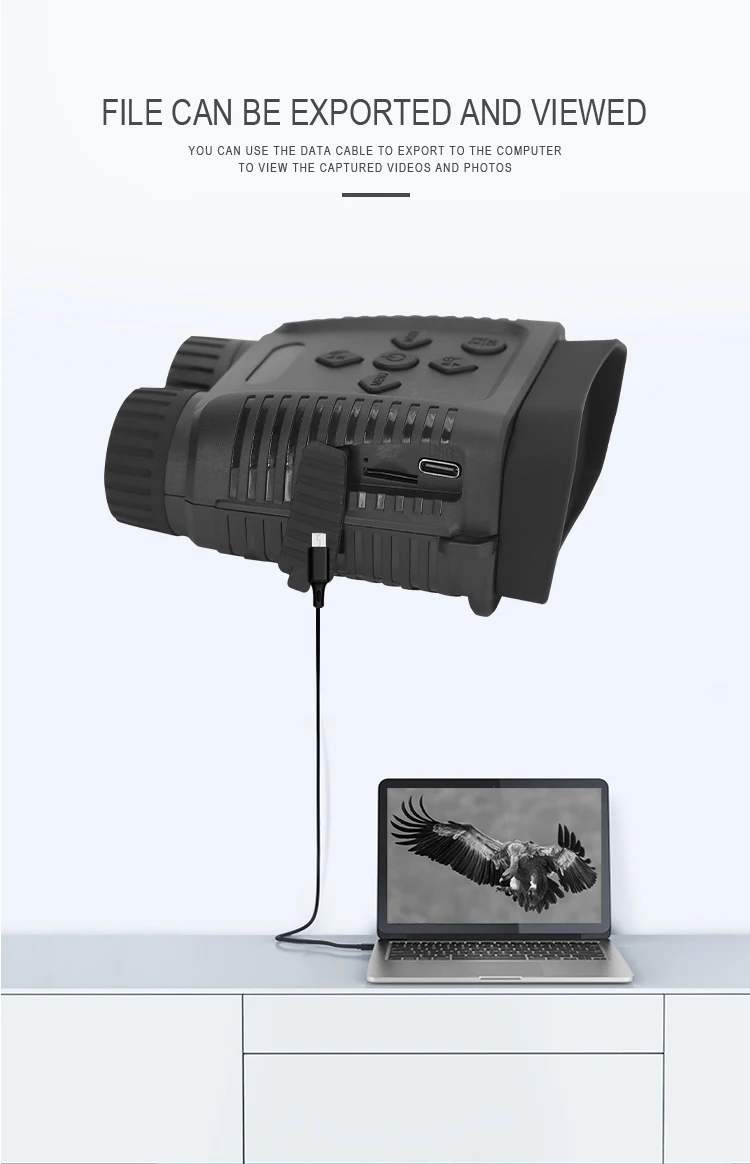 Mini infrared night vision Night vision wearable  dual-screen binoculars 1080p Digital Infrared Night Vision