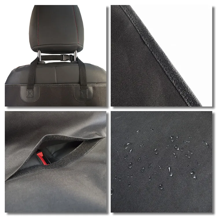  Water Resistant Car Rear Seat Cover for Dogs with PVC