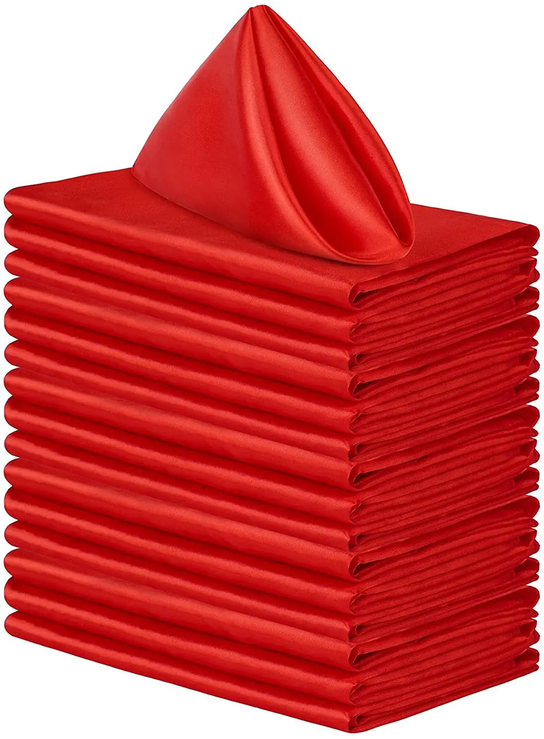 Hot Sale Square Satin Table Napkins Soft Handkerchief Romantic Wedding Banquet Table Cloth Dinner Decoration Custom Napkins