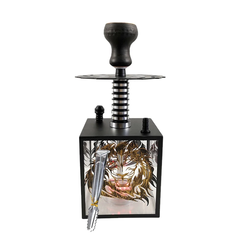 Portable Mini Hookah Cups Cube Factory Direct Sale Arabian Hookah High-end Lion Head Hookah