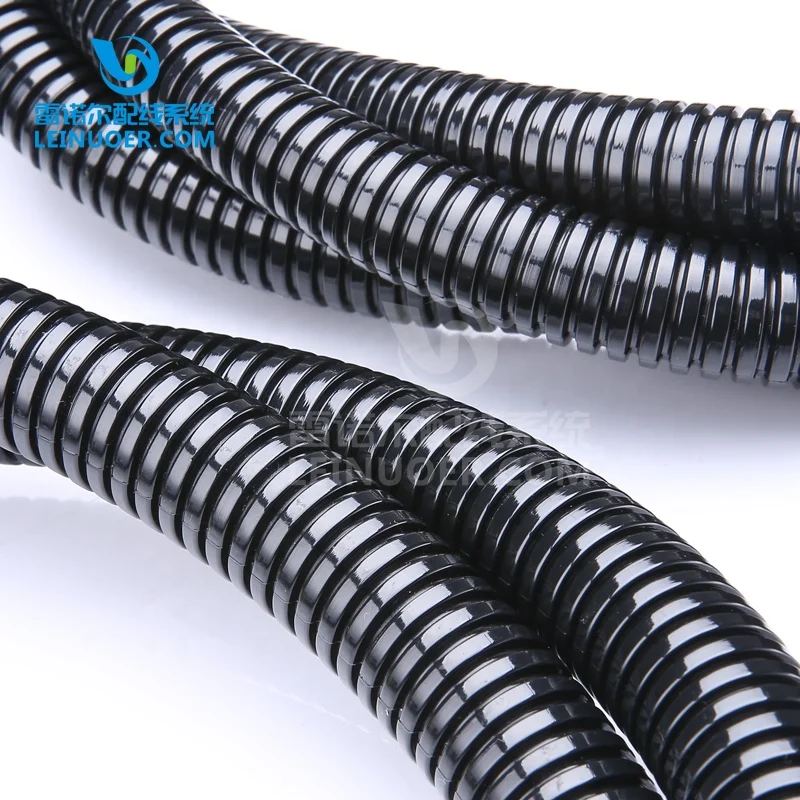 Factory Manufacturer of electrical Corrugated PA6 nylon PE PP flexible conduit tube pipe hose for cable wire protection