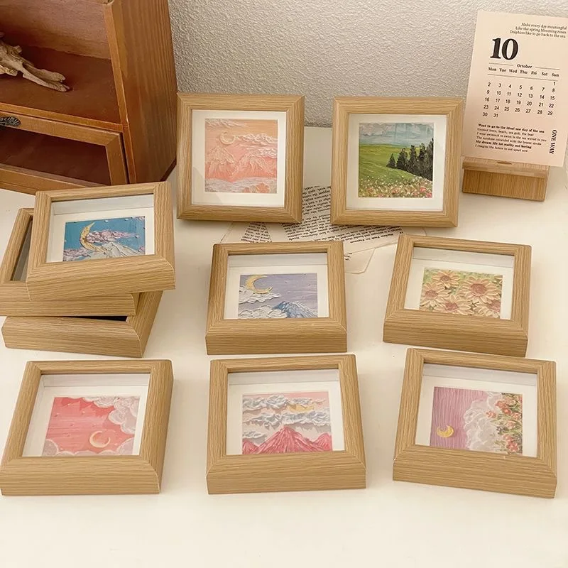 2024 New Art Picture Display Small Wooden Picture Photo Frames