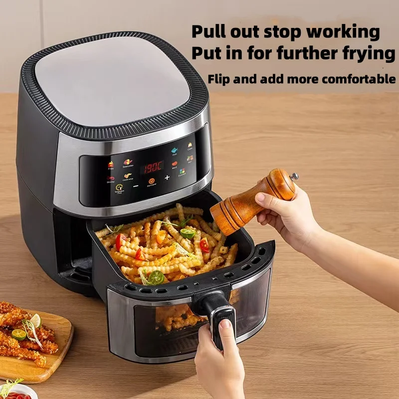 High Quality Visual 8L Large Capacity Pull-out Easy To Operate Household Electric Oil-free Air Fryer