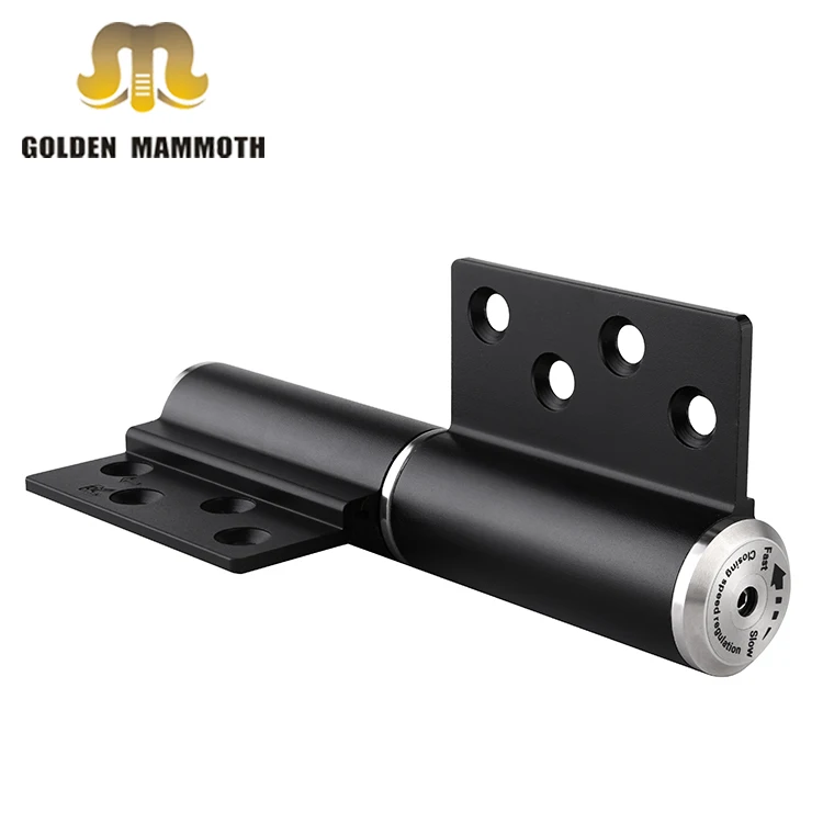 Space Aluminum Hydraulic Slient Soft Closer M-type Hinge for Bathroom Door