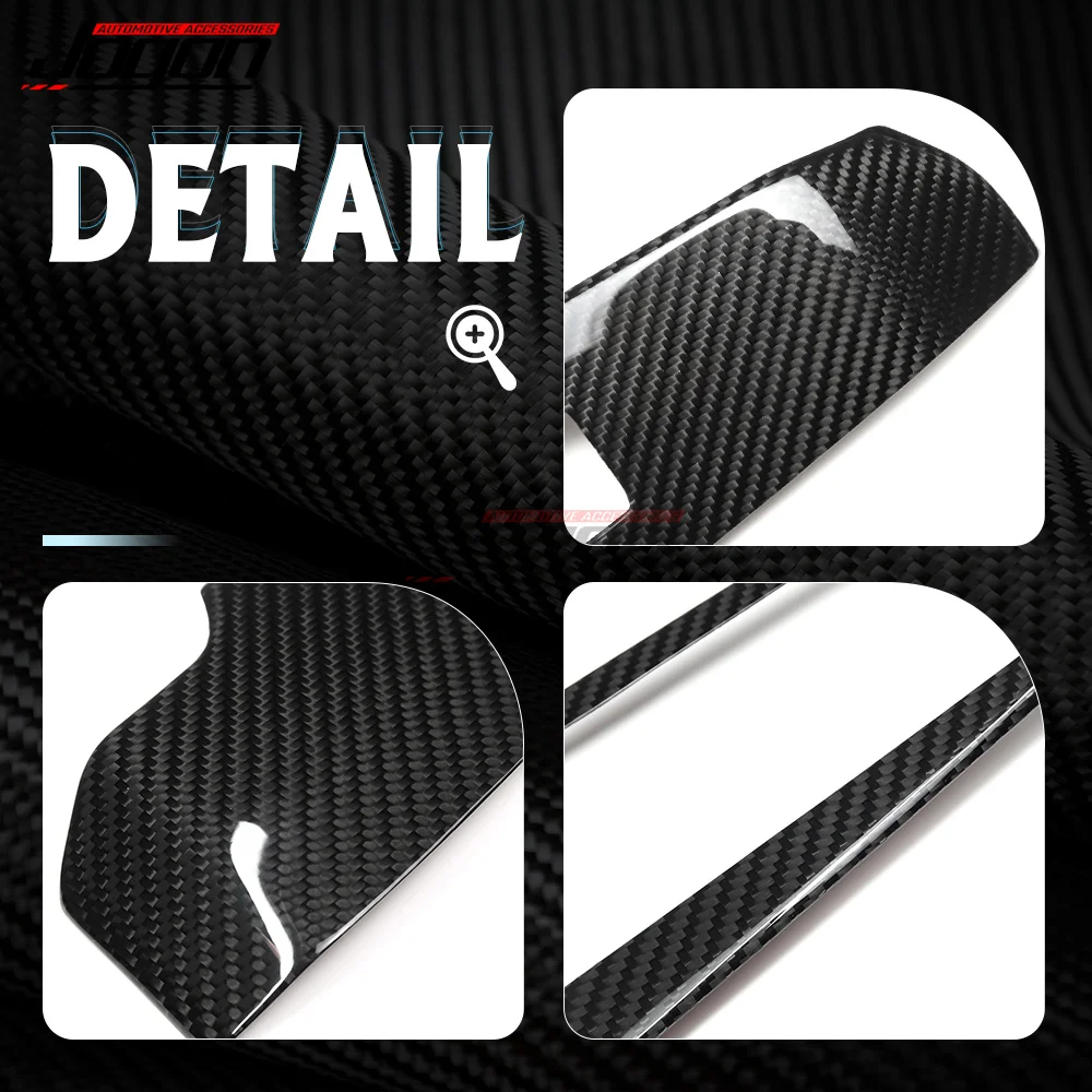 For Lexus IS 300 350 500 2021+ F Sport Car Window Lift Switch Panel Cover Dry Car Carbon Fiber Interior Sticker Car Accessories